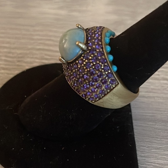 Vintage Heidi Daus Swarovski Crystal Statement Ring. - Picture 2 of 4